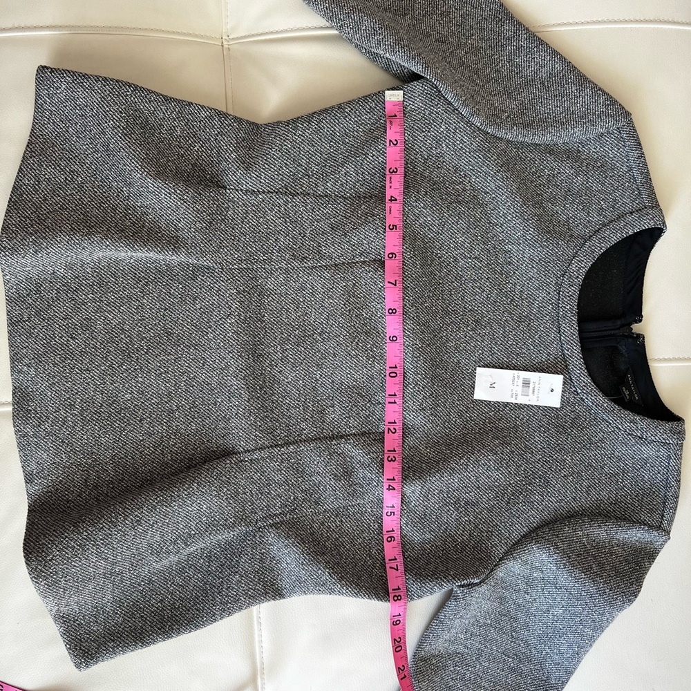 Ann Taylor Grey Peplum Top